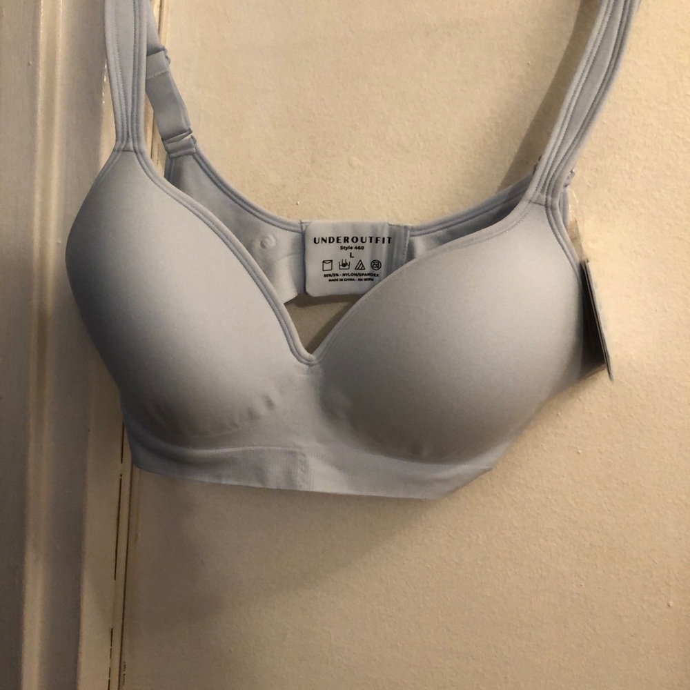 Underoutfit Women's Soft blue wireless bra
